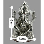 999 Pure Silver Ganesha Idol Design 3 20gm – Divine Ganpati Murti for Home Mandir & Gifting