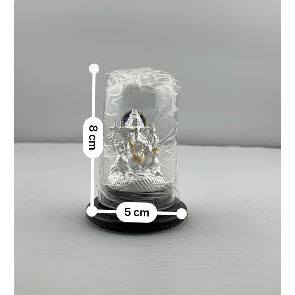 999 Pure Silver Ganesha Idol Design 4 6gm – Divine Ganpati Murti for Home Mandir & Gifting
