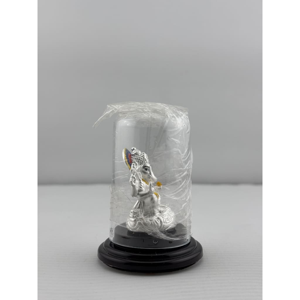 999 Pure Silver Ganesha Idol Design 4 6gm – Divine Ganpati Murti for Home Mandir & Gifting