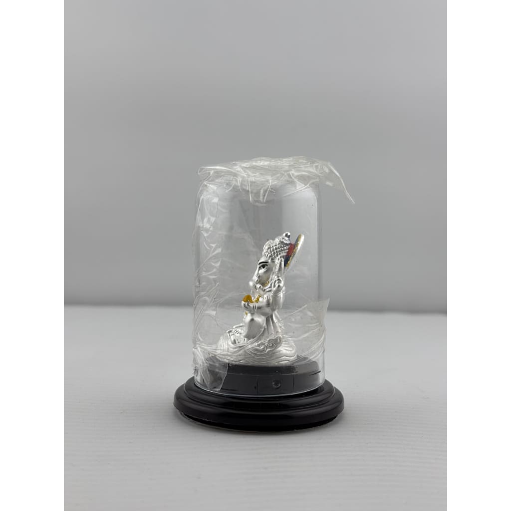 999 Pure Silver Ganesha Idol Design 4 6gm – Divine Ganpati Murti for Home Mandir & Gifting