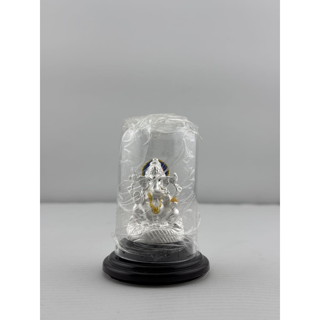 999 Pure Silver Ganesha Idol Design 4 6gm – Divine Ganpati Murti for Home Mandir & Gifting