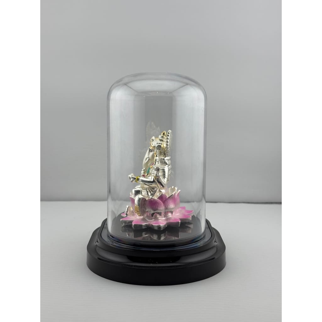 999 Pure Silver Ganesha Idol – Detailed Ganpati Murti for Home Mandir & Pooja