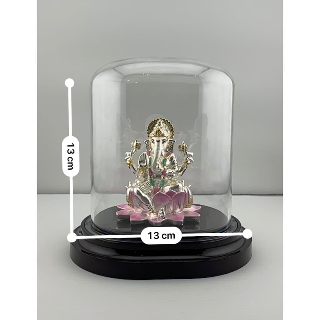999 Pure Silver Ganesha Idol – Detailed Ganpati Murti for Home Mandir & Pooja