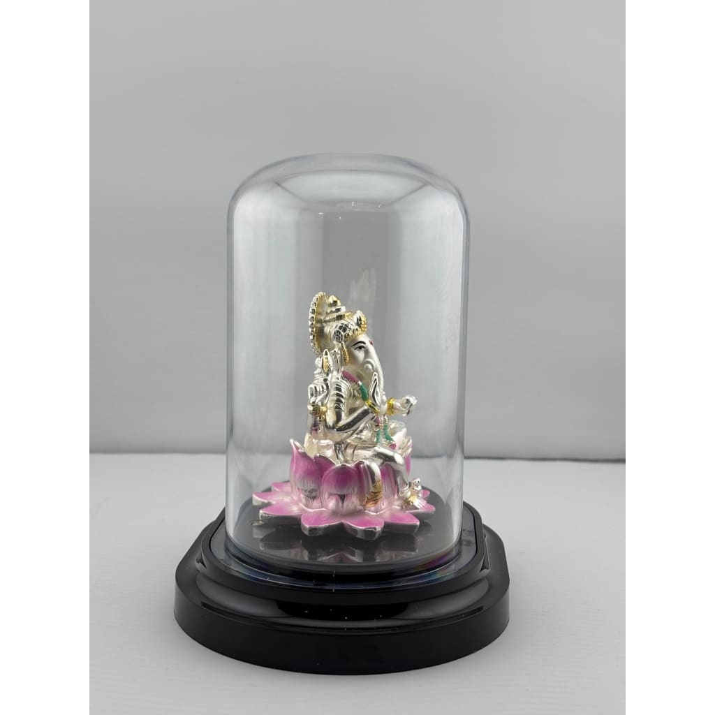 999 Pure Silver Ganesha Idol – Detailed Ganpati Murti for Home Mandir & Pooja