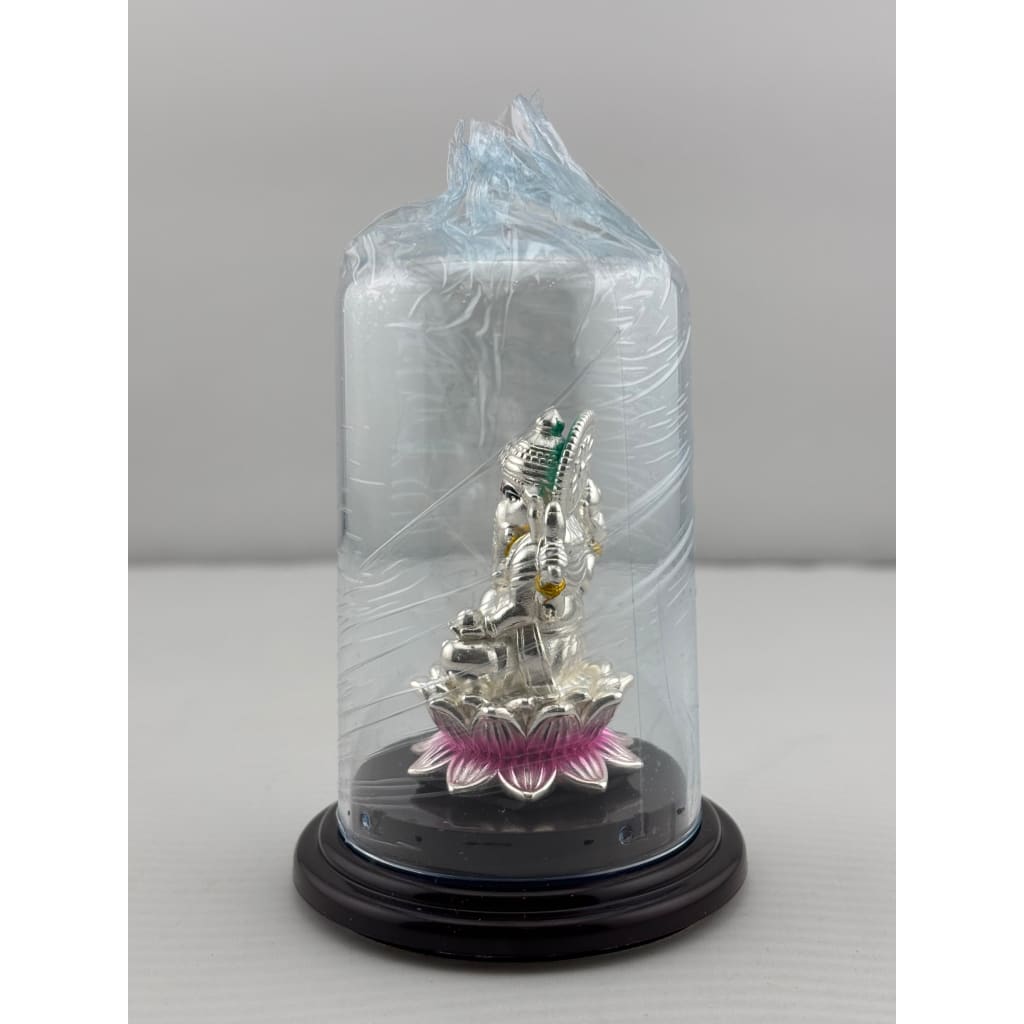999 Pure Silver Ganesha Idol – Ganpati Murti for Home Mandir & Gifting