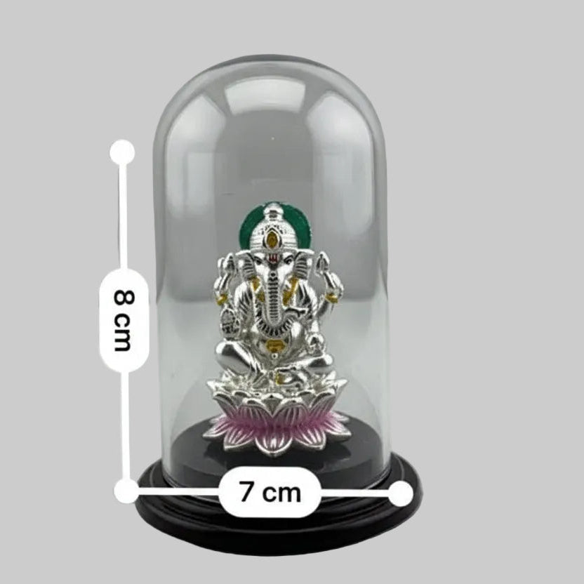 999 Pure Silver Ganesha Idol – Ganpati Murti for Home Mandir & Gifting