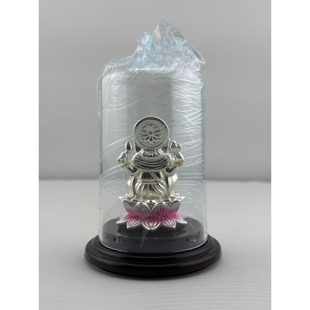 999 Pure Silver Ganesha Idol – Ganpati Murti for Home Mandir & Gifting