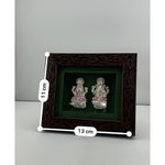 999 Pure Silver Ganesha & Lakshmi Flat Idol with Box 10gm – Auspicious Gift Box