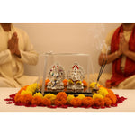 999 Pure Silver Ganesha & Lakshmi Idol 136gm – Grand Prosperity Murti for Home Mandir