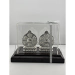 999 Pure Silver Ganesha & Lakshmi Idol 136gm – Grand Prosperity Murti for Home Mandir