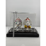 999 Pure Silver Ganesha & Lakshmi Idol 136gm – Grand Prosperity Murti for Home Mandir