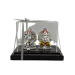999 Pure Silver Ganesha & Lakshmi Idol 136gm in Protective