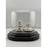 999 Pure Silver Ganesha & Lakshmi Idol 13gm – Prosperity Murti for Diwali & Temple Décor