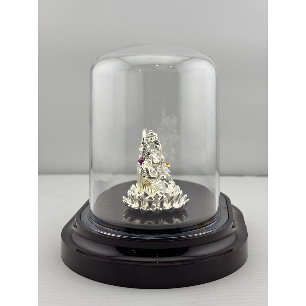 999 Pure Silver Ganesha & Lakshmi Idol 13gm – Prosperity Murti for Diwali & Temple Décor