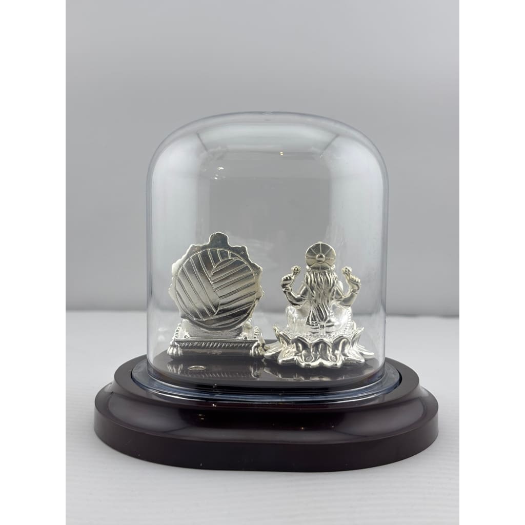999 Pure Silver Ganesha & Lakshmi Idol 15gm – Prosperity Murti for Diwali & Temple Décor