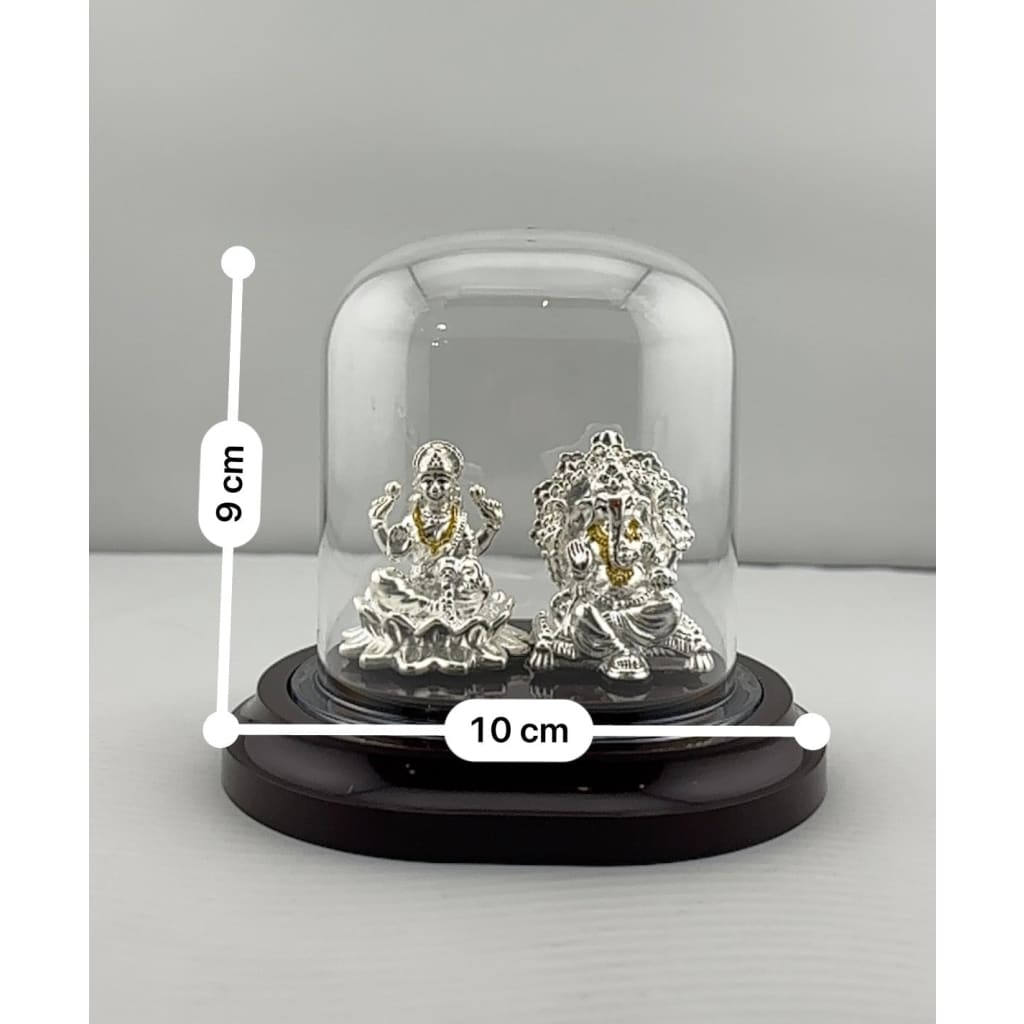 999 Pure Silver Ganesha & Lakshmi Idol 15gm – Prosperity Murti for Diwali & Temple Décor