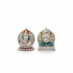 999 Pure Silver Ganesha & Lakshmi Idol 93gm in Protective