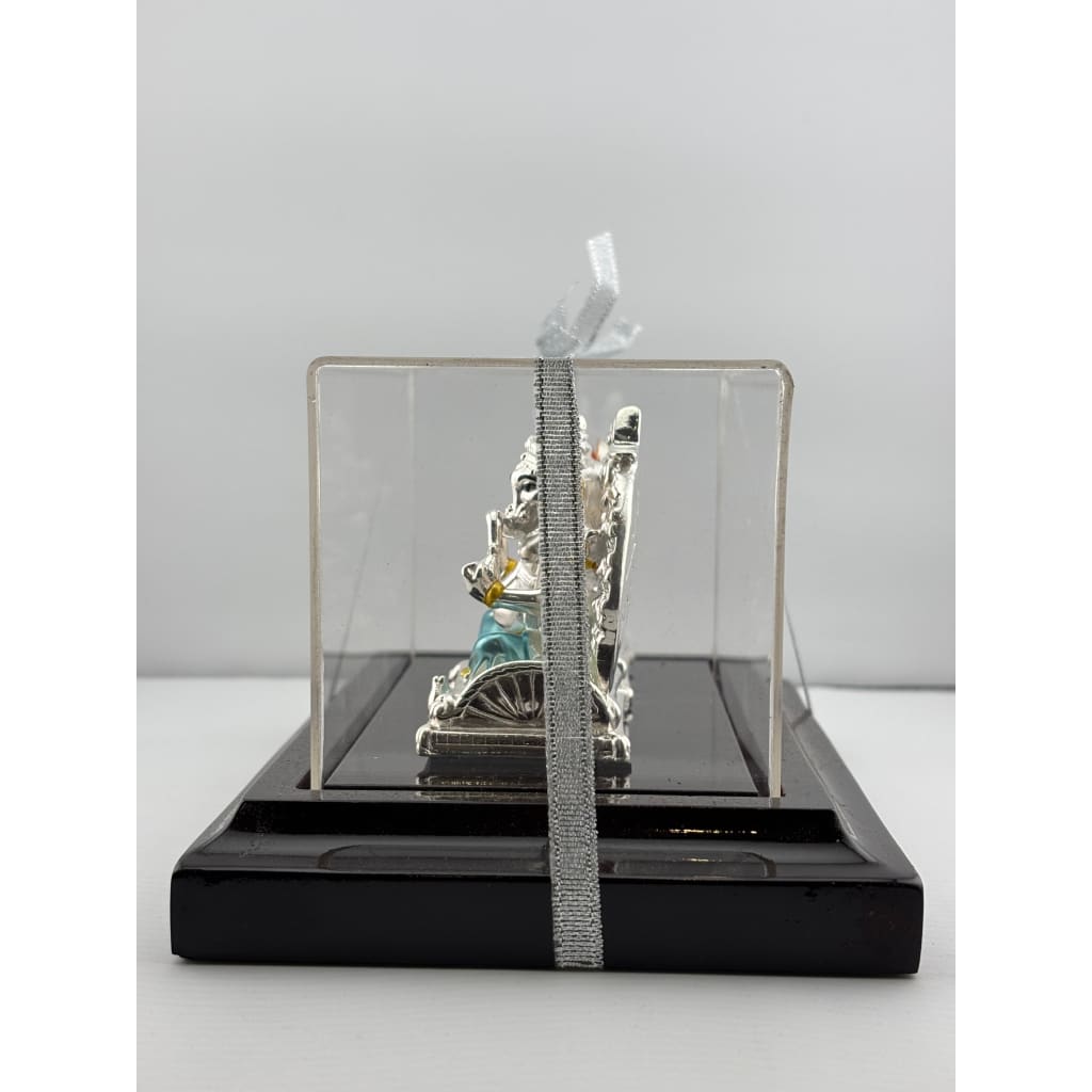 999 Pure Silver Ganesha & Lakshmi Idol 93gm – Divine Prosperity Murti for Home Mandir