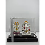 999 Pure Silver Ganesha & Lakshmi Idol 95gm – Auspicious Prosperity Murti for Temple Décor