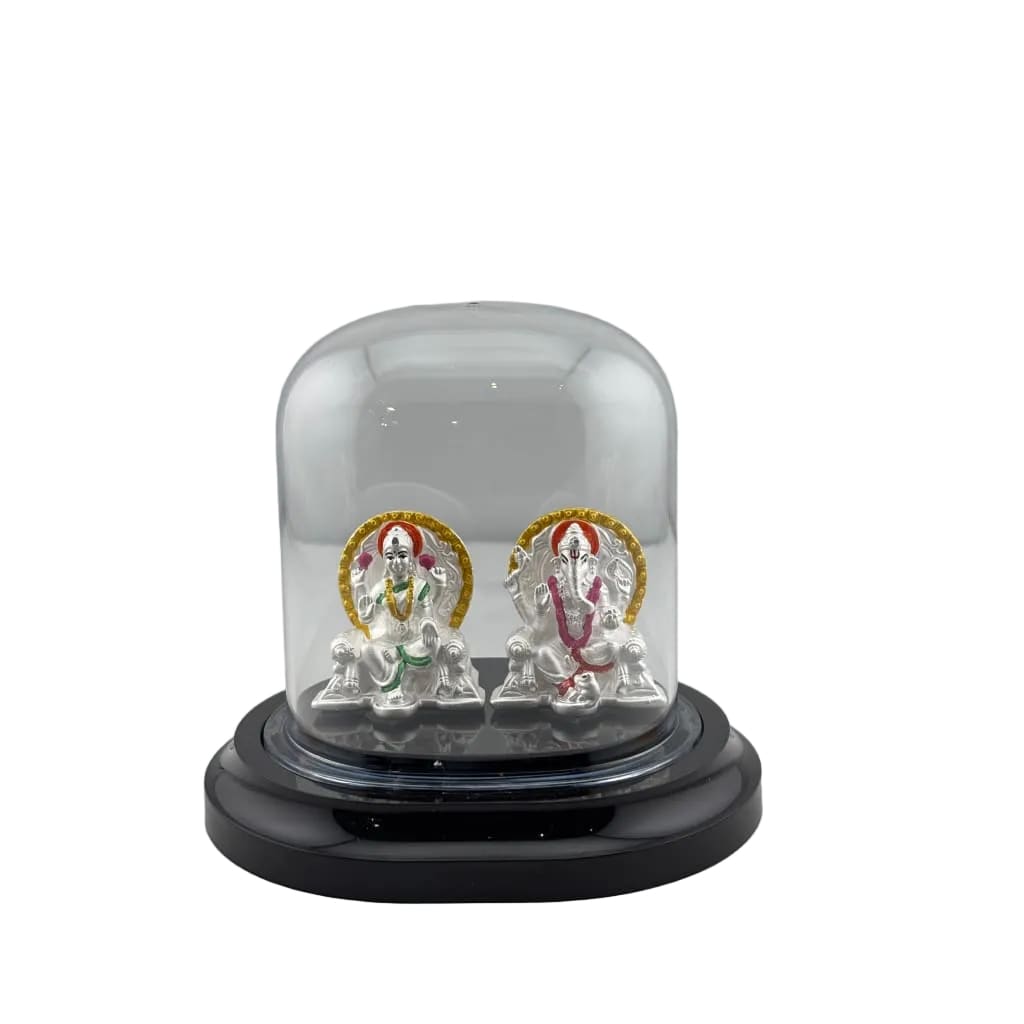 999 Pure Silver Ganesha & Lakshmi Idol Design 2 16gm –