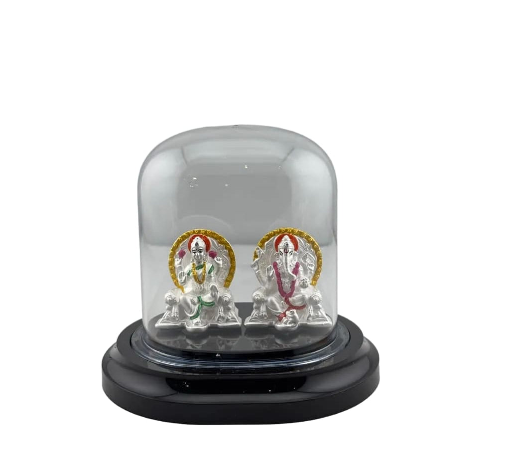 999 Pure Silver Ganesha & Lakshmi Idol Design 2 16gm –