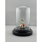 999 Pure Silver Ganesha on Sinhasan Idol in 32.15 gm Protective Acrylic Dome