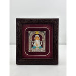 999 Pure Silver Ganesha Photo Frame 20gm – Auspicious Frame silver idol