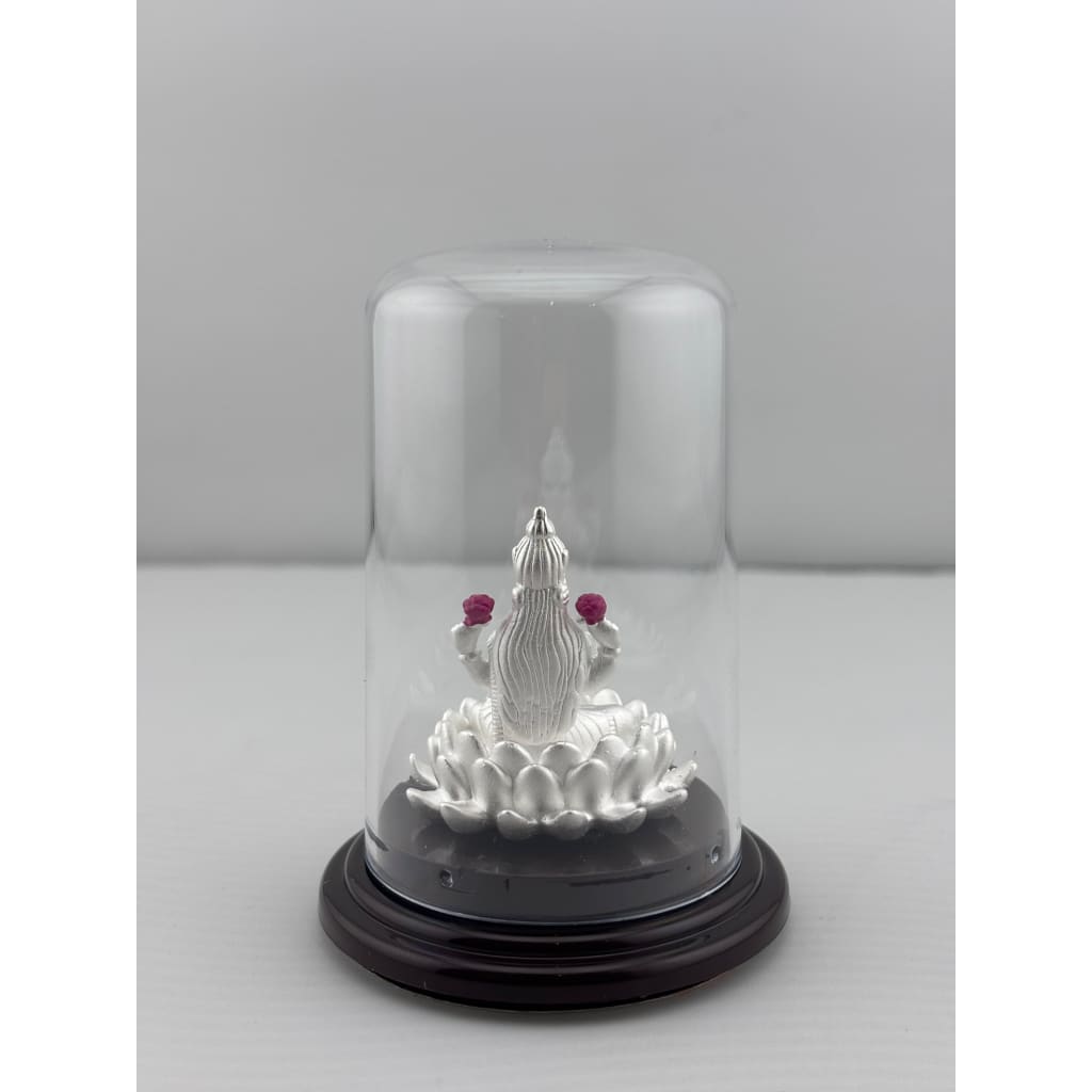 999 Pure Silver Goddess Lakshmi Idol 9gm – Floral Laxmi Murti for Diwali & Pooja