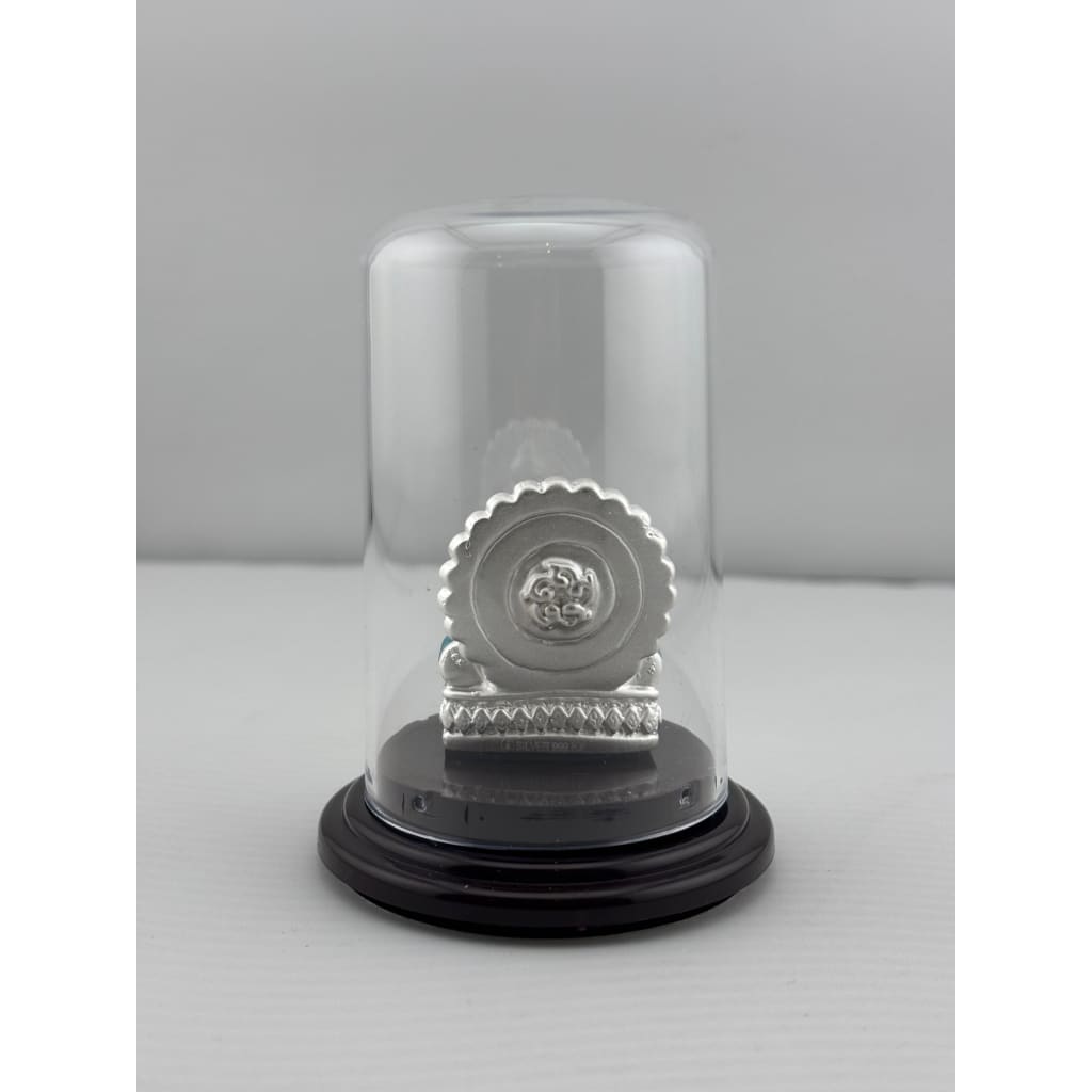 999 Pure Silver Goddess Lakshmi on Sinhasan Idol 7gm – Royal Laxmi Murti for Pooja