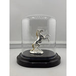 Alternate view of pure silver horse figurine