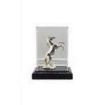 999 Pure Silver Horse Figurine in Protective Acrylic Dome – 39.55G