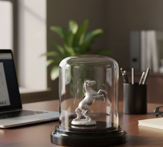 999 Pure Silver Horse Idol – Vastu Silver Ghoda Murti for Prosperity & Gifting