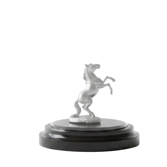 999 Pure Silver Horse Idol in Protective Acrylic Dome – Vastu Silver Ghoda Murti for Prosperity & Gifting 16G
