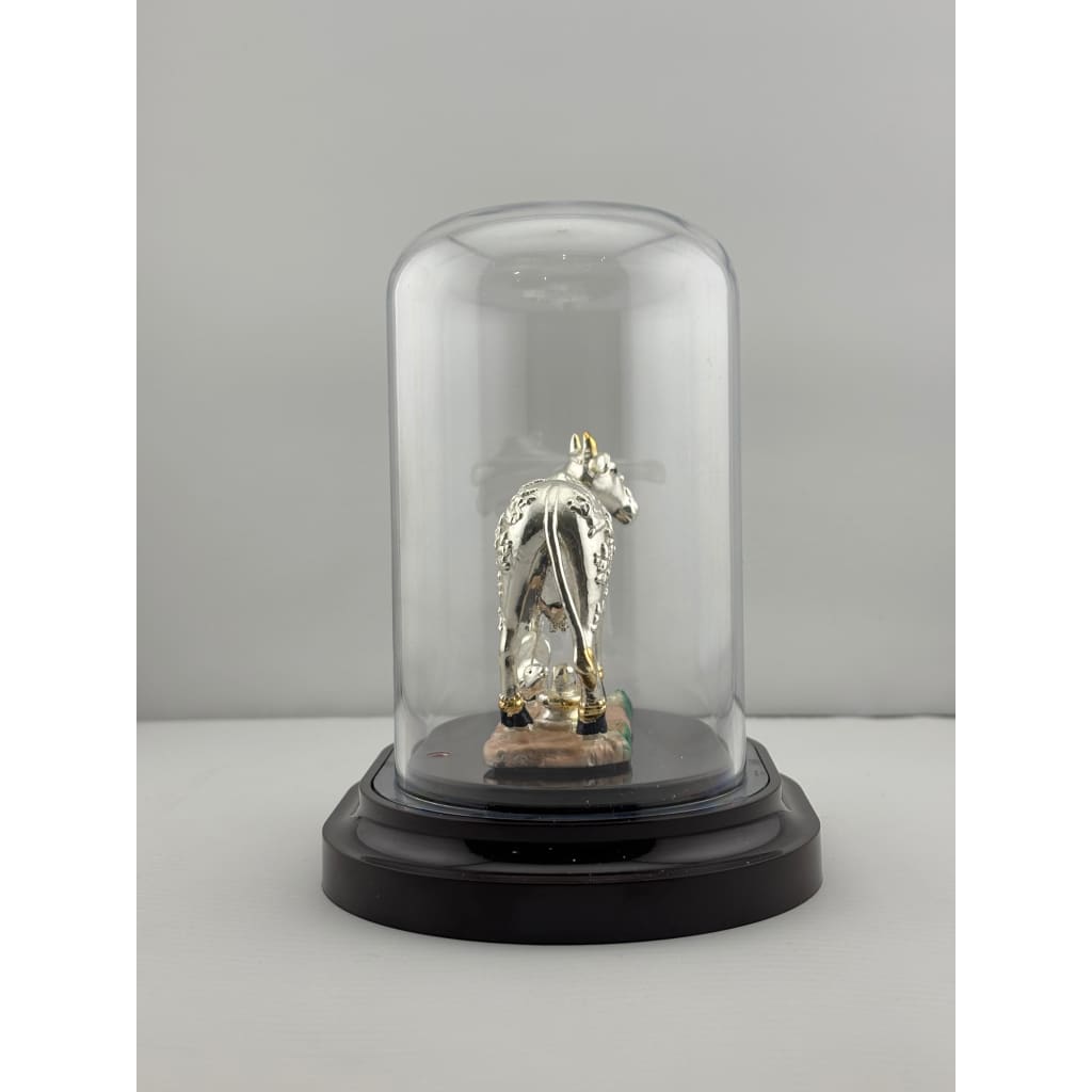 999 Pure Silver Kamadhenu Idol 39.73 gm – Sacred Wish – Fulfilling Cow Murti for Home Mandir