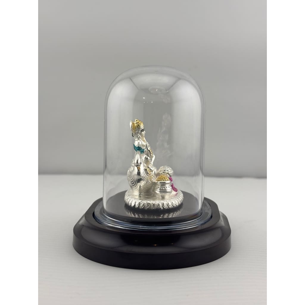 999 Pure Silver Kubera Idol 12gm – Divine Wealth God Murti for Home Mandir & Gifting