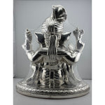 999 Pure Silver Lord Ganesha Idol with Turban Design – Ganpati Murti