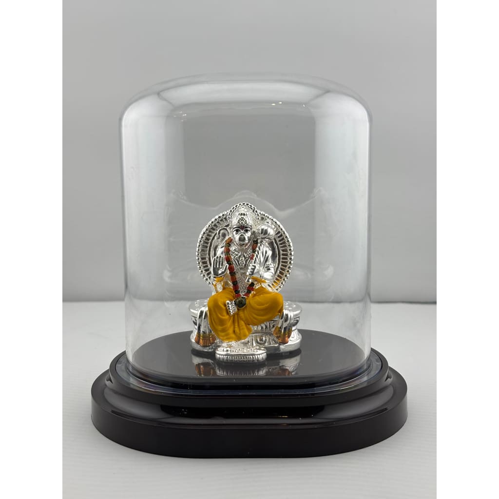 999 Pure Silver Lord Hanuman Idol 30gm – Divine Bajrangbali Murti for Temple & Pooja