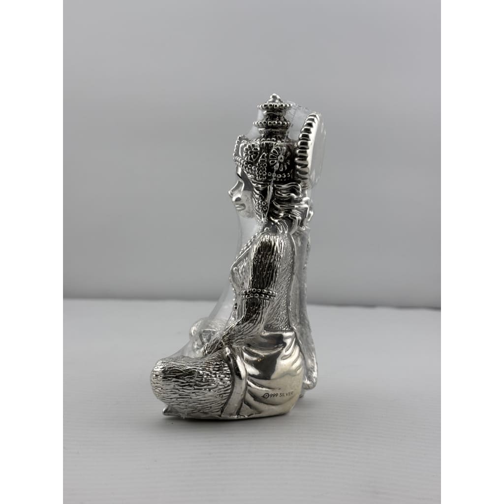 999 Pure Silver Lord Hanuman Idol 59.97gm – Divine Bajrangbali Murti for Temple & Pooja