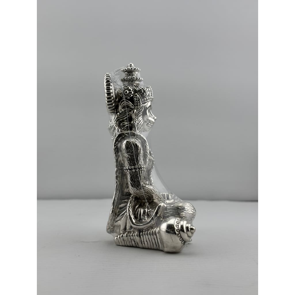999 Pure Silver Lord Hanuman Idol 59.97gm – Divine Bajrangbali Murti for Temple & Pooja