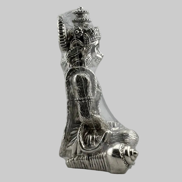 999 Pure Silver Lord Hanuman Idol 59.97gm – Divine Bajrangbali Murti for Temple & Pooja