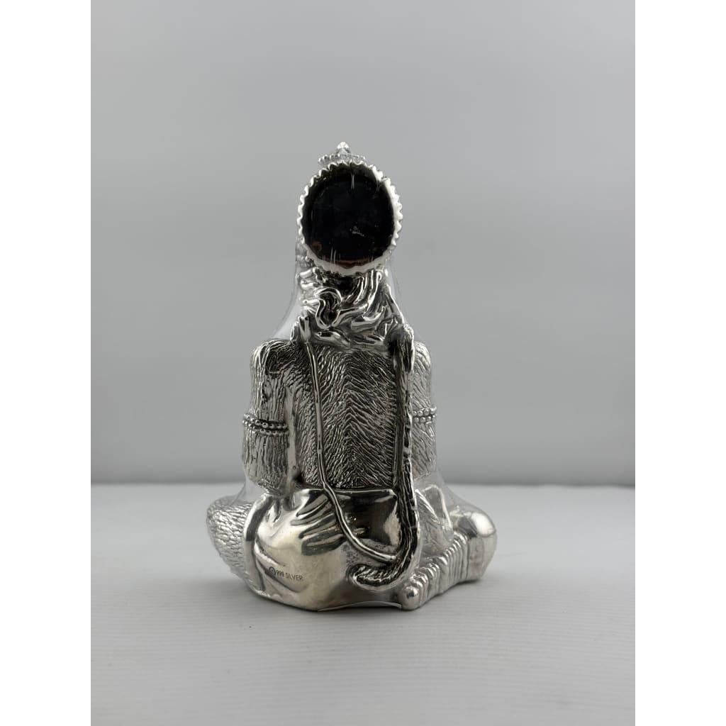 999 Pure Silver Lord Hanuman Idol 59.97gm – Divine Bajrangbali Murti for Temple & Pooja