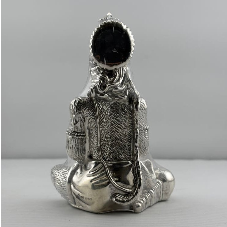 999 Pure Silver Lord Hanuman Idol 59.97gm – Divine Bajrangbali Murti for Temple & Pooja