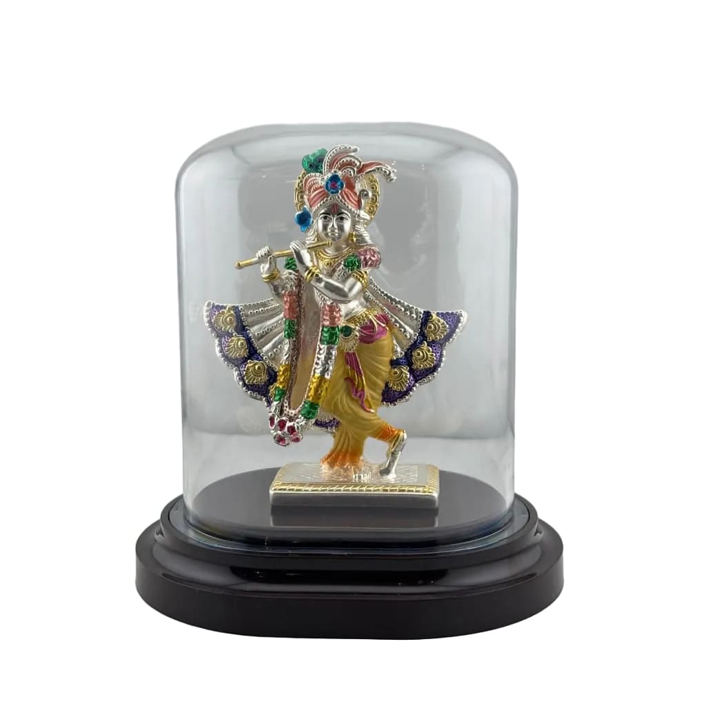 999 Pure Silver Lord Krishna Idol 42gm in Protective