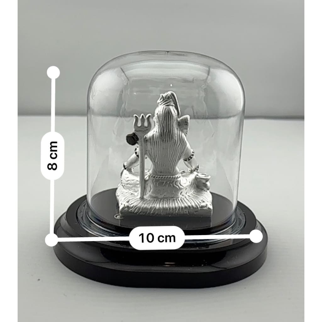 999 Pure Silver Lord Shiva Idol 20gm – Spiritual Shiv Murti for Temple Decor & Festivals