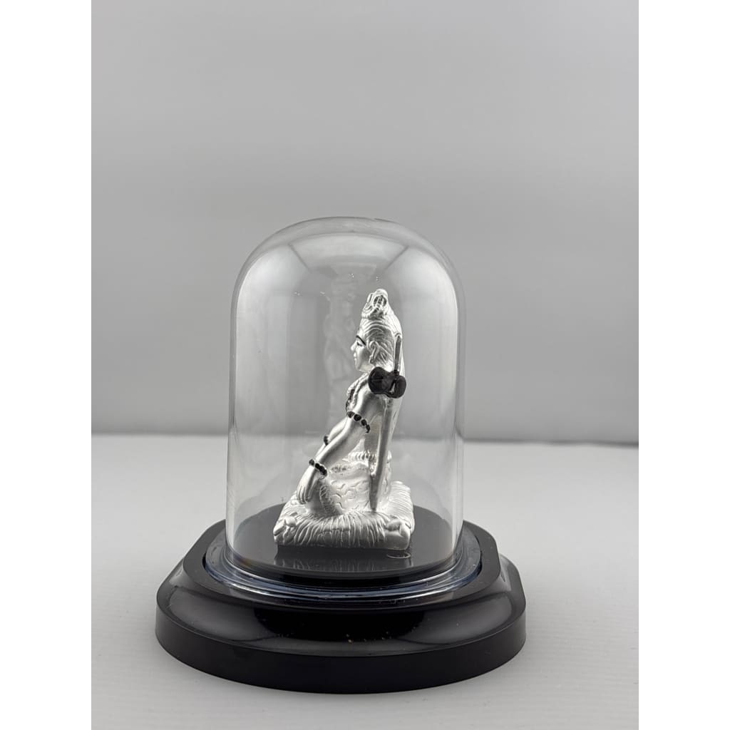 999 Pure Silver Lord Shiva Idol 20gm – Spiritual Shiv Murti for Temple Decor & Festivals