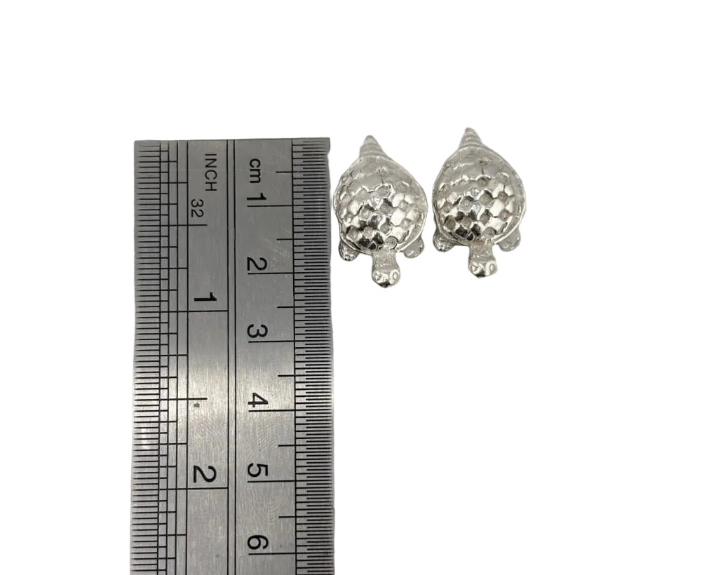 Silver Pair of Turtle Figurine 14gm – view 2