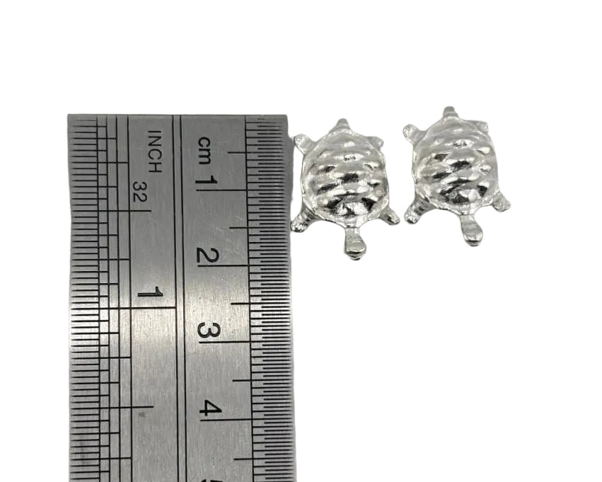 Silver Pair of Turtle Figurine 8gm – view 2