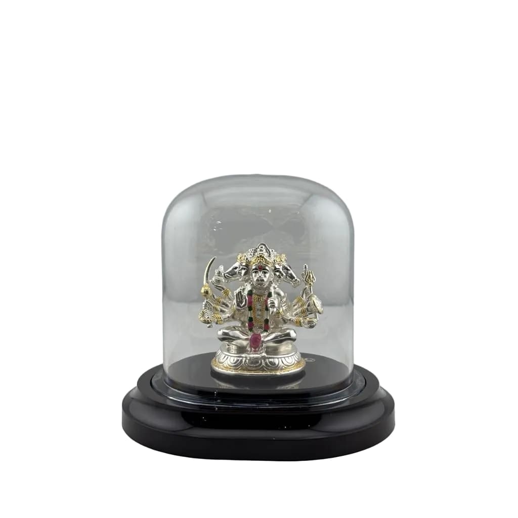 999 Pure Silver Pancha Mukhi Hanuman Idol 20gm – Five-Faced