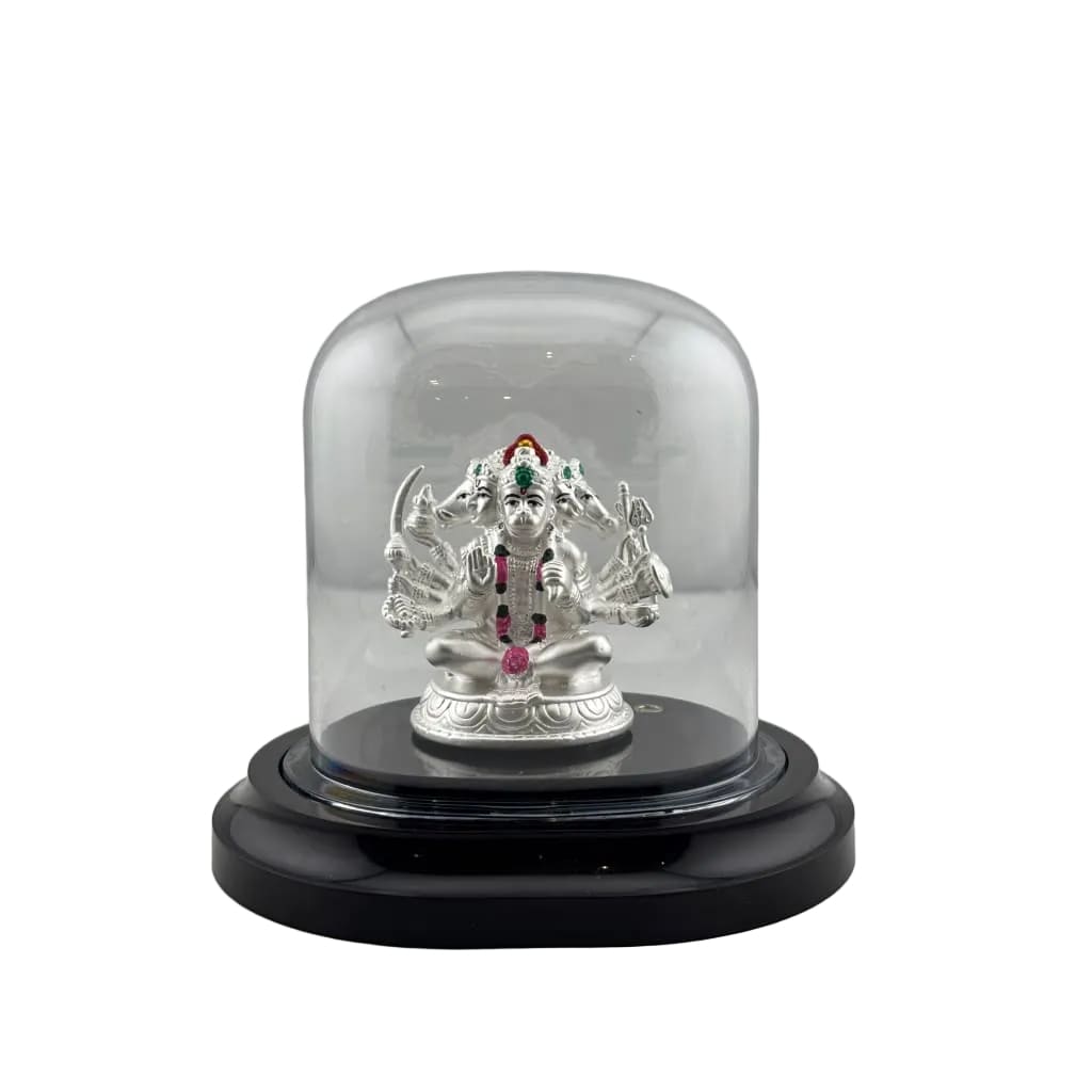 999 Pure Silver Pancha Mukhi Hanuman Idol 20gm