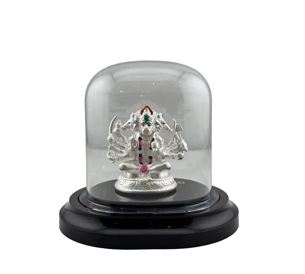 999 Pure Silver Pancha Mukhi Hanuman Idol 20gm